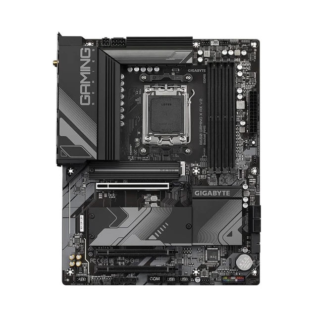 Alt view image 2 of 5 - Gigabyte B650 GAMING X AX V2 AMD AM5 Socket Motherboard, ATX, 4x DDR5 Slots, 3x M.2 Sockets, 2x USB-C Port, Fitted I/O Shield, 2.5GbE LAN, Wi-Fi 6E, 1x DisplayPort / 1x HDMI Port
