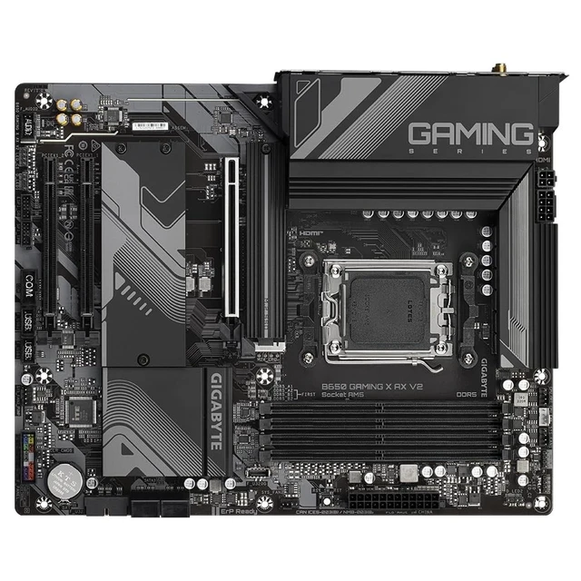 Alt view image 4 of 5 - Gigabyte B650 GAMING X AX V2 AMD AM5 Socket Motherboard, ATX, 4x DDR5 Slots, 3x M.2 Sockets, 2x USB-C Port, Fitted I/O Shield, 2.5GbE LAN, Wi-Fi 6E, 1x DisplayPort / 1x HDMI Port
