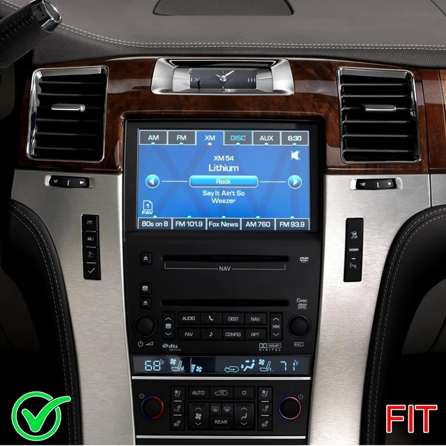 Alt view image 2 of 5 - Car Stereo for Cadillac Escalade 2007-2014 with Wireless Carplay Android Auto,9.7 inch HD Touchscreen Car Radio with Bluetooth GPS WiFi SWC FM RDS DSP AHD Backup Camera-2+32G