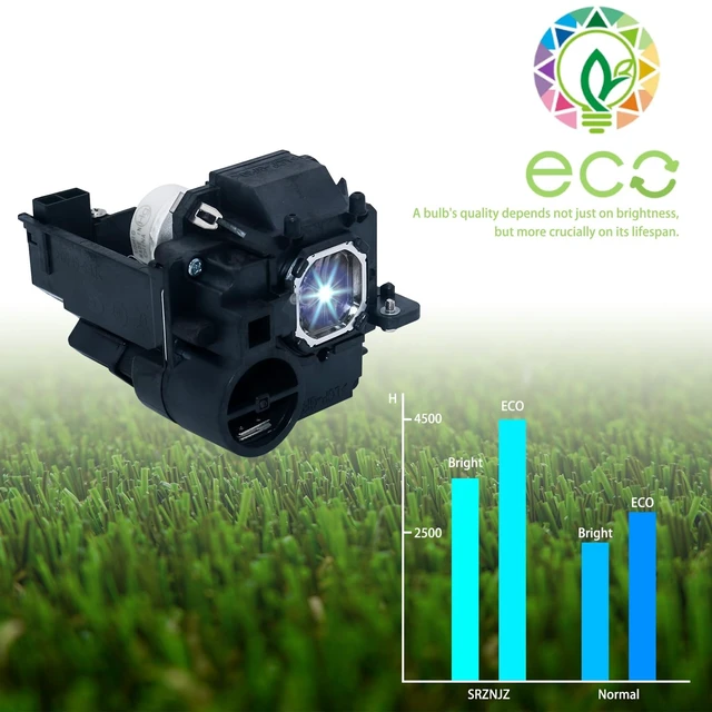 Alt view image 2 of 5 - SRZNJZ NP33LP Original Replacement Projector Lamp Bulb for NEC NP-U352W NP-UM351W NP-UM351WI NP-UM352W NP-UM352WJL NP-UM361X NP-UM361Xi NP-UM361XJL NP-UM351Wi-TM NP-UM351W-WK with Housing