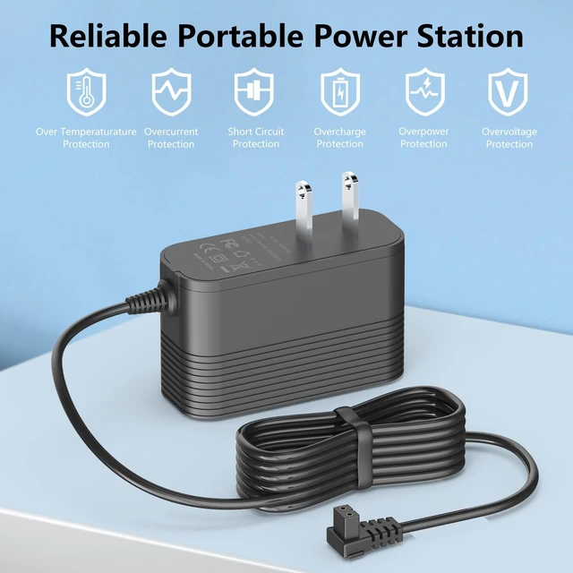 Alt view image 4 of 5 - 12.6V Charger for Pondee X1 Pool Vacuum Compatible with Pondee Robotic Pool Vacuum Cleaner Power Cord Charger