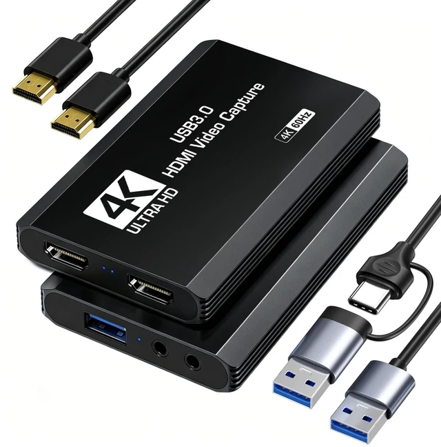 Main image of XIIXMASK USB 3.0 HDMI Capture Card, 4K60FPS Capture with Pass-Through