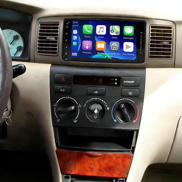 Main image of 7 Android 14 Car Stereo with Wireless Carplay Android Auto, Touch Screen for Toyota Corolla 2002 2003 2004 2005 2006, Head Unit WiFi GPS Bluetooth AHD Backup Camera Microphone