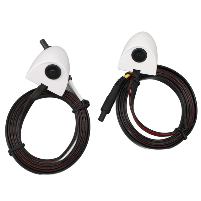 Alt view image 2 of 5 - Car Door Blind Spot Side View Camera 2pcs Left Right Night Vision Universal Rear View Backup Cameras 80 Degree Horizontal for Car Truck Trailer