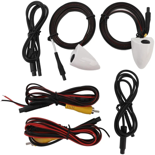 Main image of Car Door Blind Spot Side View Camera 2pcs Left Right Night Vision Universal Rear View Backup Cameras 80 Degree Horizontal for Car Truck Trailer