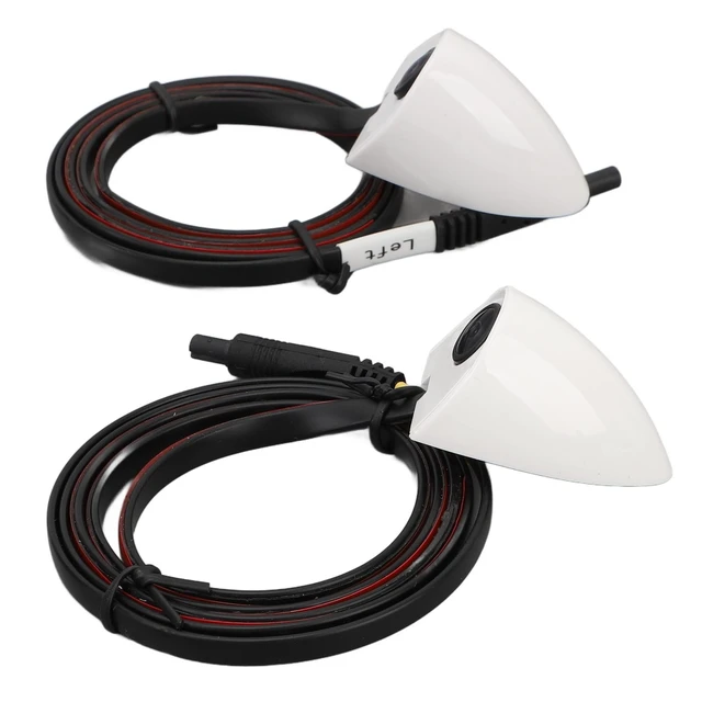 Alt view image 4 of 5 - Car Door Blind Spot Side View Camera 2pcs Left Right Night Vision Universal Rear View Backup Cameras 80 Degree Horizontal for Car Truck Trailer
