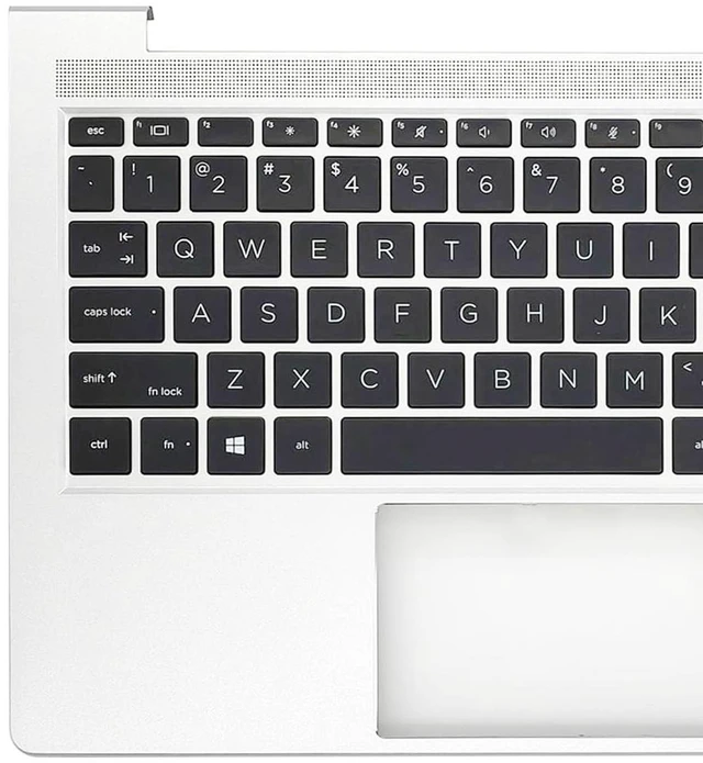Alt view image 5 of 5 - New Replacement for HP EliteBook 640 645 G10 Laptop Palmrest Upper Case Backlit/Non-Backlit Keyboard Assembly Part N45427-001 N45428-001 N45429-001 N40111-001 N40113-001 Silver (Silver/Non-Backlit)