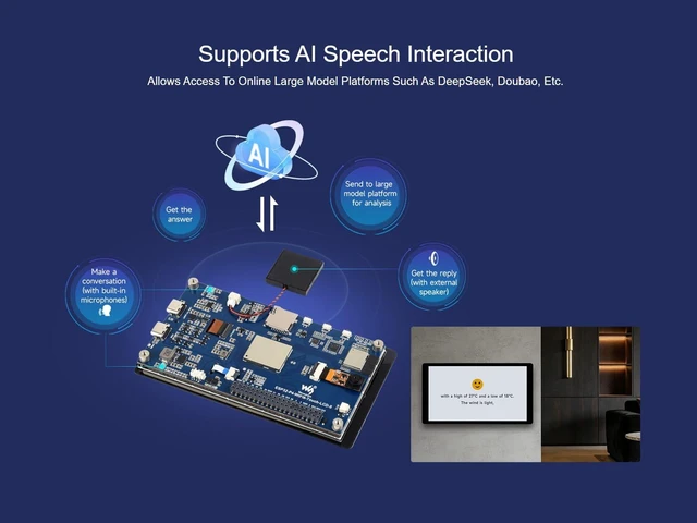 Alt view image 5 of 5 - ESP32-P4-WIFI6 5inch Touch LCD Development Board, Equipped with 5inch 720 1280 Resolution 5-Point Touch IPS Display, Integrated Audio Input/Output Module, Supports AI Speech Interaction