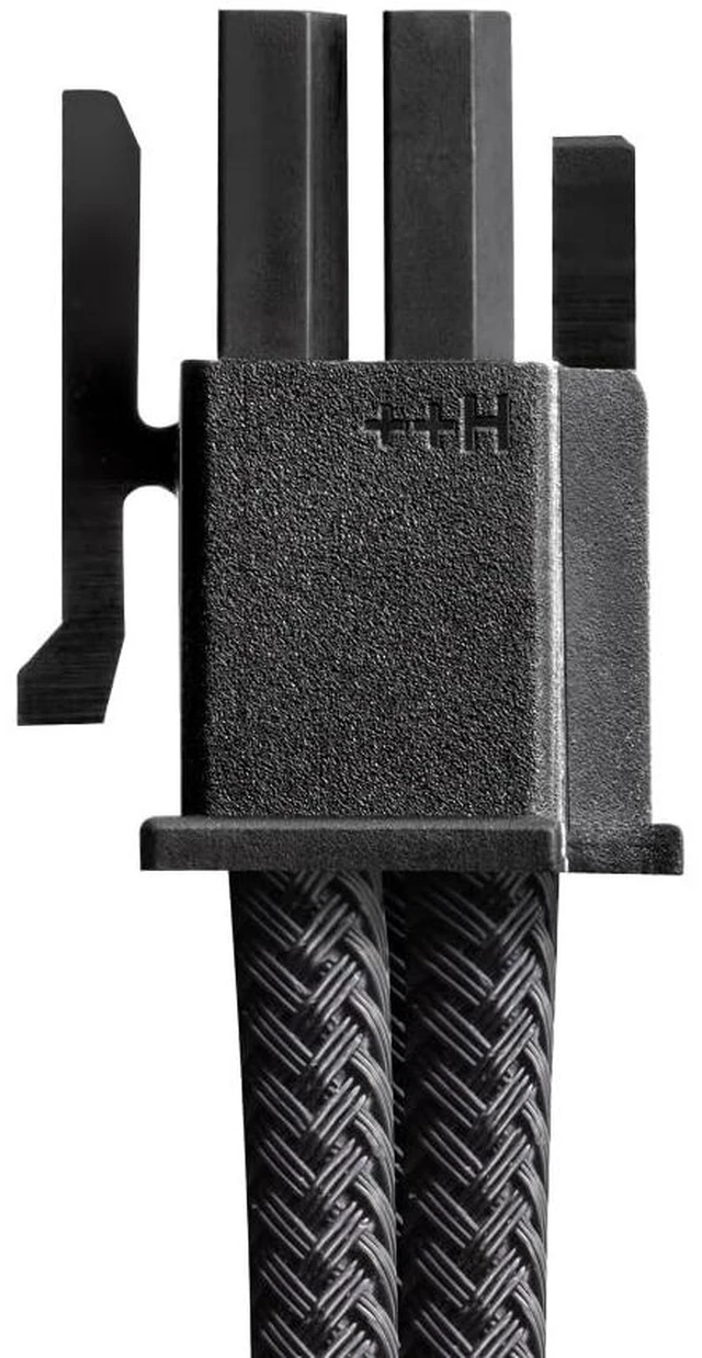 Alt view image 2 of 4 - CableMod Pro ModMesh 12V-2x6 PCIe Cable for Corsair T5 (Lt Blue, 16p,90B)