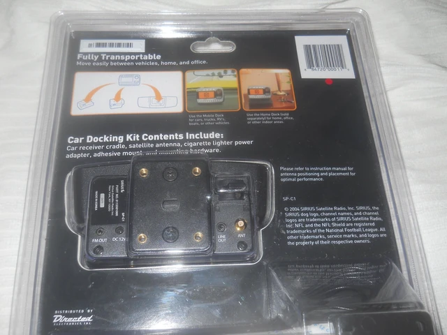 Alt view image 4 of 4 - Sirius SPC1 Sportster Car Docking Station with Car Antenna