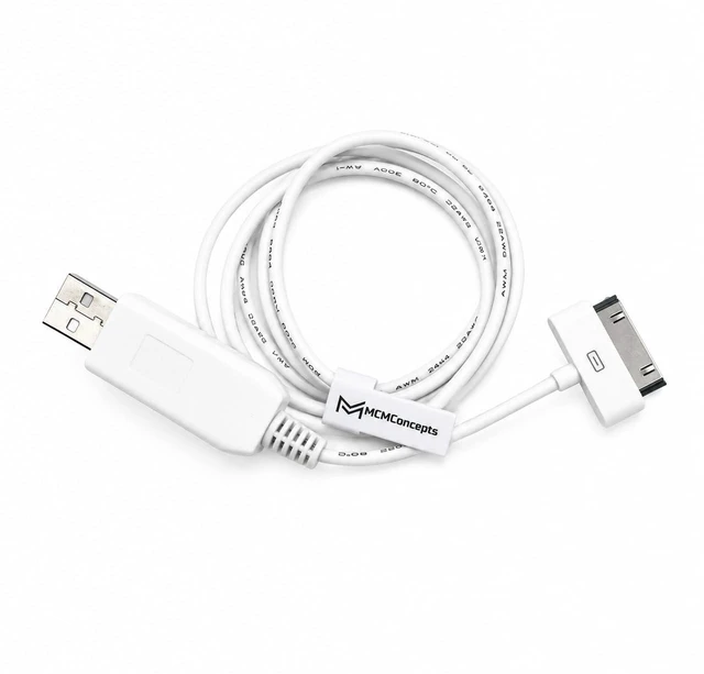 Main image of 30 Pin to USB FireWire Charging Cable for iPod Classic ^^ Video ^^ Photo 3rd 4th 5th 6th 7th Gen ^^ MCMConcepts