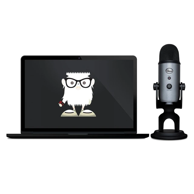 Alt view image 4 of 4 - Blue Yeti USB Mic for Recording & Streaming on PC and Mac, 3 Condenser Capsules, 4 Pickup Patterns, Headphone Output and Volume Control, Mic Gain Control, Adjustable Stand, Plug & Play - Lunar Gray
