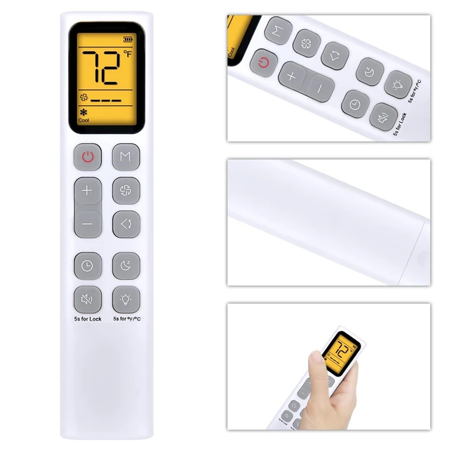 Alt view image 3 of 4 - Remote Replacement for DREO Portable Air Conditioners AC318S AC319S AC515S