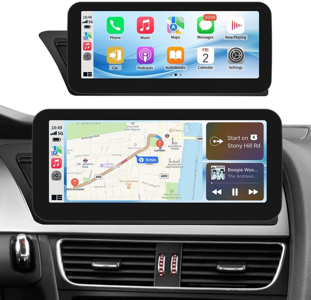 Main image of BARGGN Wireless CarPlay/Android Auto 10.25 Inch Touchscreen for Audi A5 3GMMI (2009-2015) Year, Car Radio Receiver, Multimedia, Bluetooth, Car Stereo, Navigation