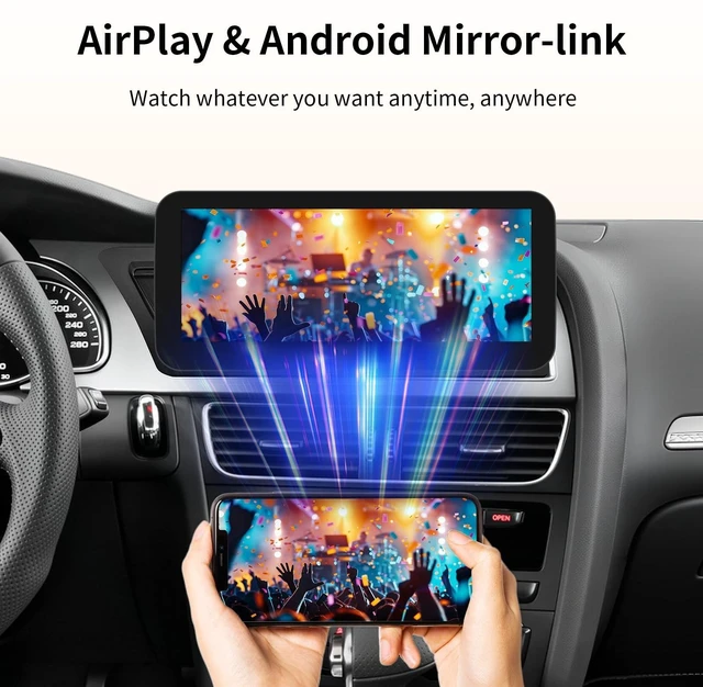 Alt view image 4 of 5 - BARGGN Wireless CarPlay/Android Auto 10.25 Inch Touchscreen for Audi A5 3GMMI (2009-2015) Year, Car Radio Receiver, Multimedia, Bluetooth, Car Stereo, Navigation