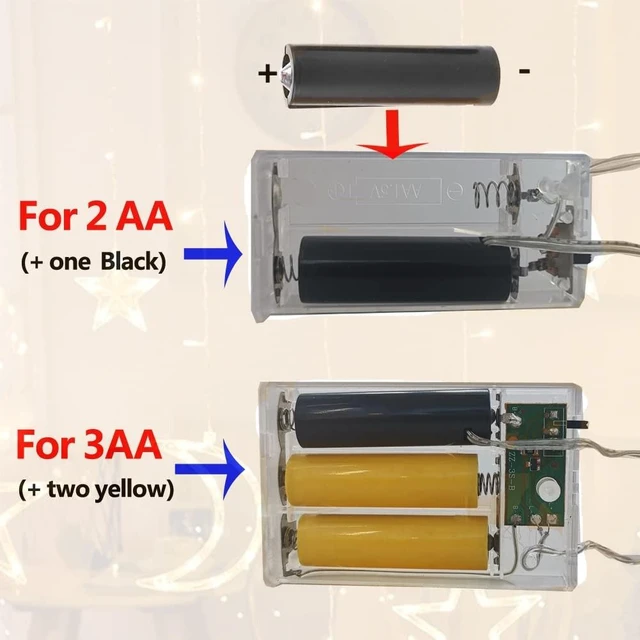 Alt view image 3 of 5 - 1 to 10 AA Battery Adapter AC Plug,2 or 3 LR6 R6 Batteries Replacement