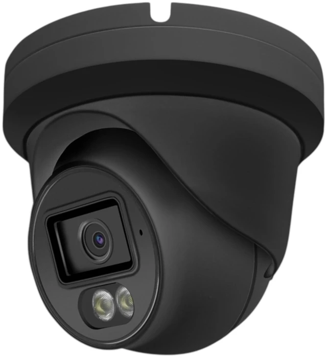 Alt view image 3 of 3 - Auview 4K PoE Security Camera, 8MP IP Turret Dome, Big Sensor, Built-in Microphone, Smart Dual-Light Color Night Vision, IP67 Outdoor/Indoor, NDAA Compliant, ONVIF Compatible (Black)