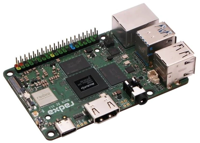 Alt view image 4 of 5 - Radxa Rock 5C(Lite) RK3588S2, 8-core CPU SBC, HDMI with 8K Output, PCIe 2.1 1-Lane, Gigabit Ethernet, Single Board Computer Rock 5C 8GB