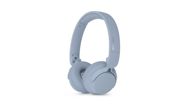 Alt view image 5 of 5 - Philips TAH4000 Wireless On-Ear Bluetooth Headphones, 70H Playtime, Dynamic Bass - Blue