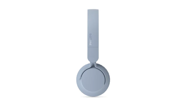 Alt view image 3 of 5 - Philips TAH4000 Wireless On-Ear Bluetooth Headphones, 70H Playtime, Dynamic Bass - Blue