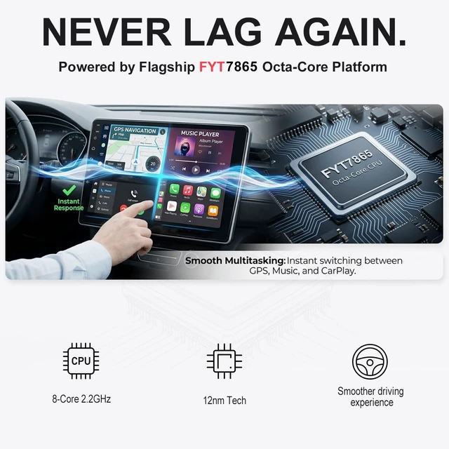 Alt view image 4 of 5 - OEM-Style Android 14 Car Stereo for Lexus LX570 2008-2015, 6G+128G, Type B