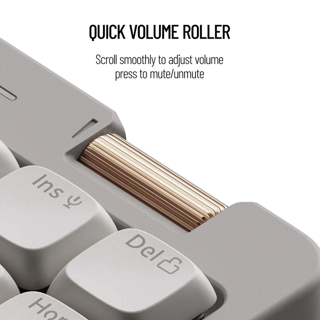 Alt view image 4 of 5 - Flow Lite Low Profile Mechanical Keyboard, Linear Switches (Grey, 84 keys)