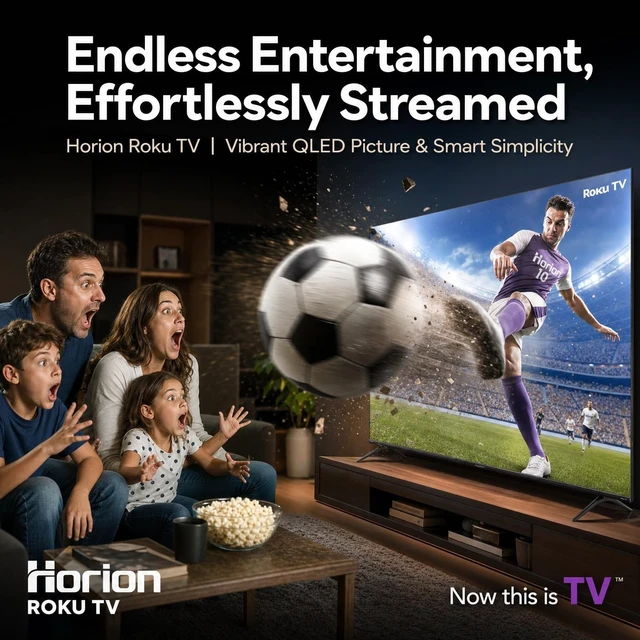 Alt view image 2 of 5 - HORION Roku TV 40" QLED Smart FHD Television with Quantum Dot Color
