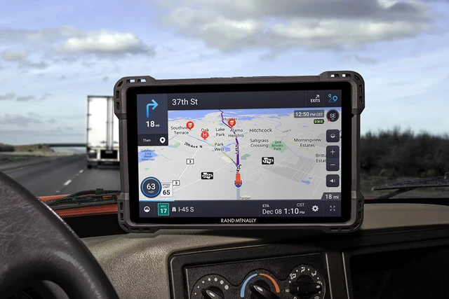 Alt view image 5 of 5 - Rand McNally TND 1050 10-inch GPS Truck Navigator with Industry's Best Custom Trucking Routes, Rand Navigation 2.0, Download 2025 Maps + Built-in Camera