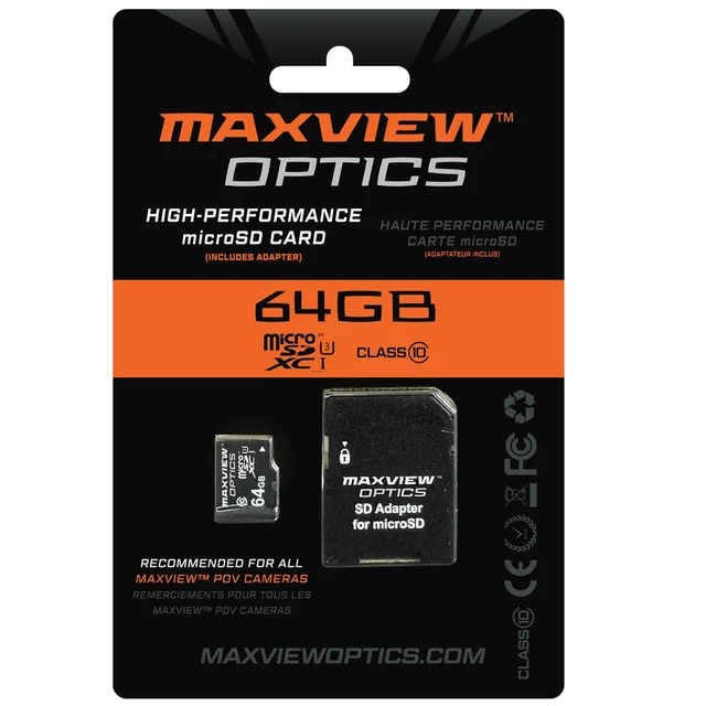 Alt view image 3 of 3 - 64GB MicroSD for Maxcam Cameras by Maxview Optics