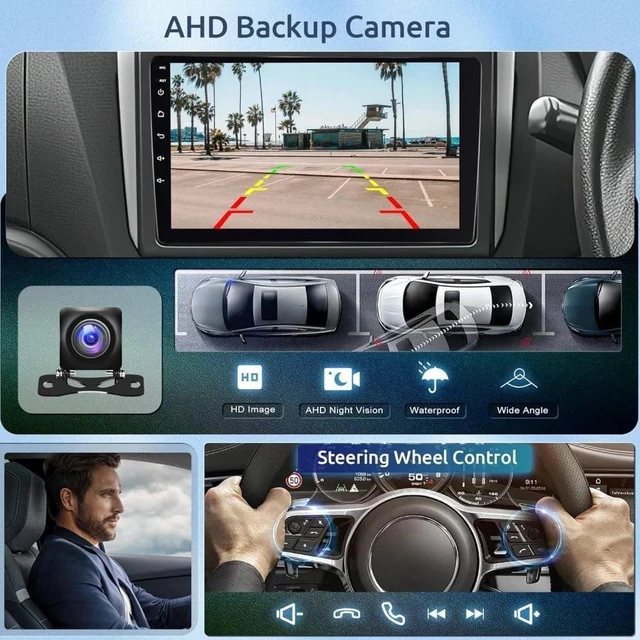 Alt view image 3 of 5 - 4+64G Car Stereo Radio for Scion iQ 2012-2015 Head Unit 10"Touch Screen Double Din Stereo for Scion iQ Radio with Backup Camera with Wireless Carplay Android Bluetooth FM/RDS DSP GPS Navi Mirro