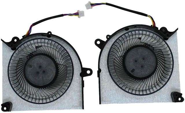 Alt view image 2 of 4 - LANDALANYA Replacement New CPU and GPU Cooling Fan for MSI MS-15P3 Pulse16 AI C1VFKG Laptop PABD1A010SHL-N528 PABD1A010SHR-N527 DC12V 0.6A Fan