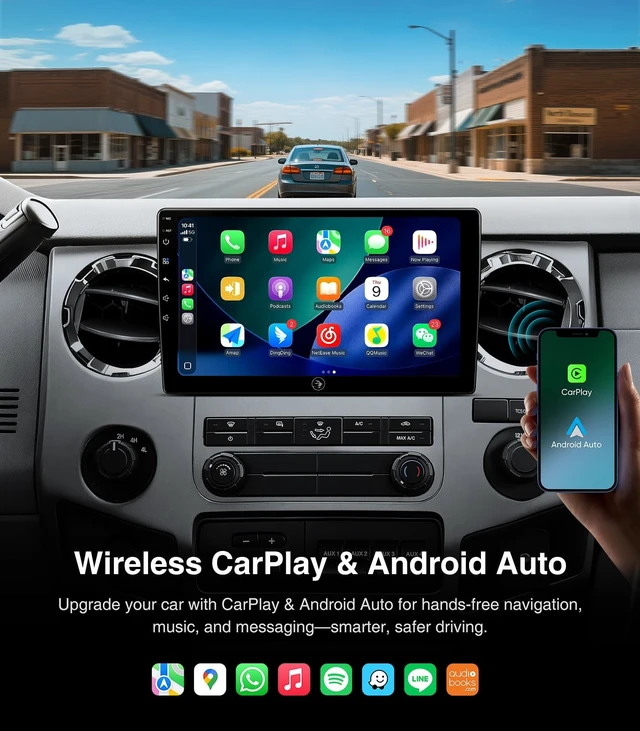 Alt view image 4 of 5 - 10.2" 4+64G Car Radio for Ford F-150 20042008 E-150/E-250/E-350 20092016