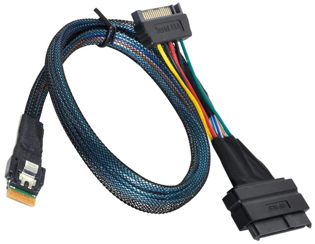 Main image of CY SFF-8639 U.2 SSD to Slimline SFF-8654 4i NVME PCIe Cable for Mainboard SSD 750 P3600 P3700 M.2