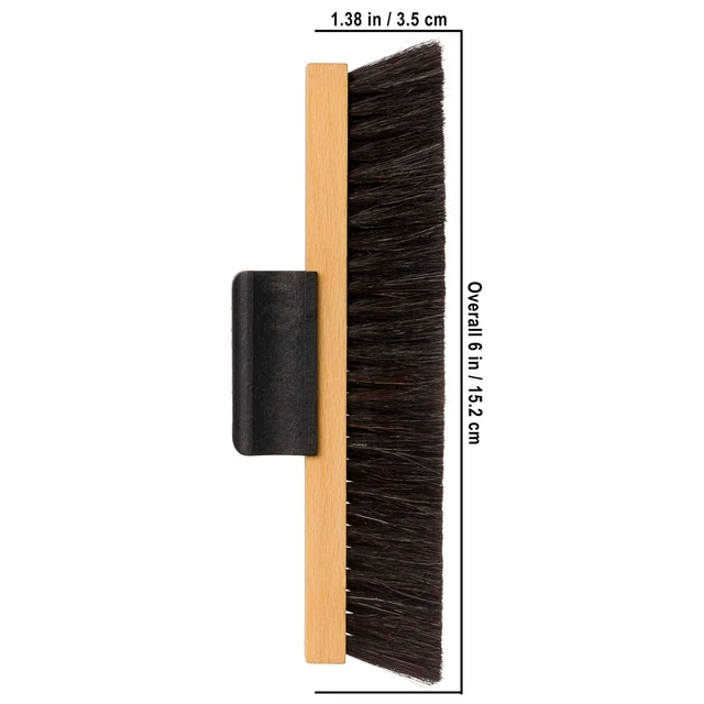 Alt view image 4 of 5 - Redecker Phonograph Record Brush, Beechwood and Extra-Soft Goat Hair, Preserves Records and Record-Players, 6 inches, Made in Germany