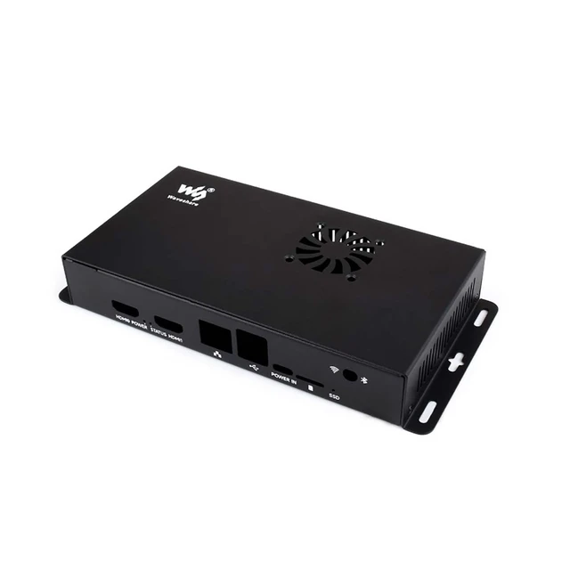 Alt view image 2 of 5 - Metal Case for Raspberry Pi Compute Module 5 IO Board CM5, Mini PC Chassis with Cooling Fan, 40PIN GPIO Adapter, Dust-Proof, Wall Mount Support for Industrial & DIY Pi Projects