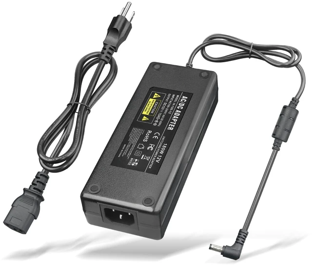 Main image of COOLM 12V 15A Power Supply 180W Adapter for LED Strip Light CCTV Camera