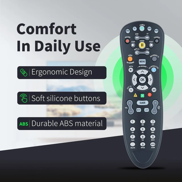Alt view image 4 of 5 - SJUIF Replacement Remote for U-Verse Digital TV Receiver Cable Box