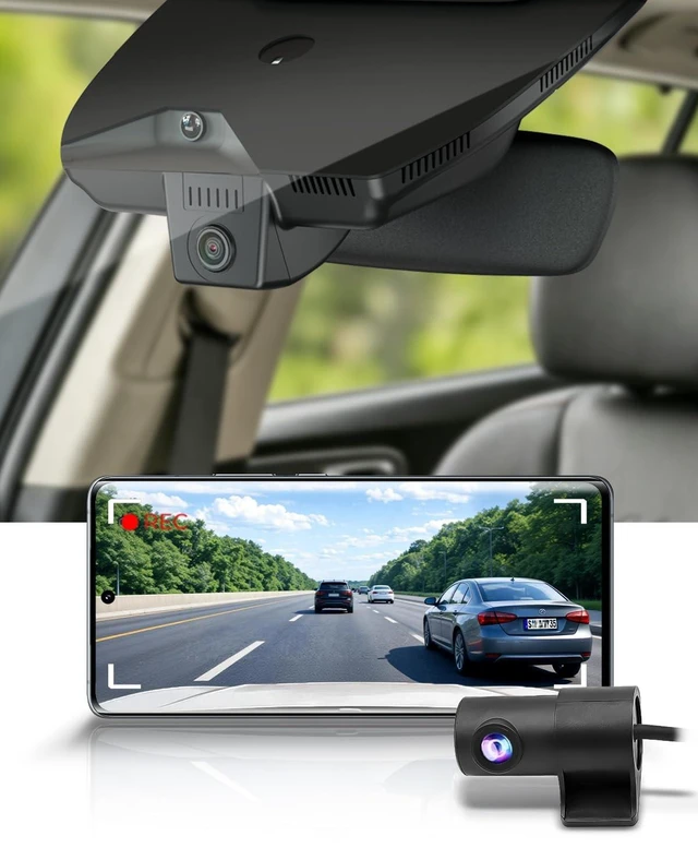 Main image of Fitcamx Front 4K+Rear 1080P Dash Cam Adapts for Kia Sorento 2024-2026 (Part No#R5100) & Hybrid, Integrated OEM Look, 2 Way HD Video, WiFi & APP, Loop Recording, G-Sensor, Easy to Use, 128GB Card