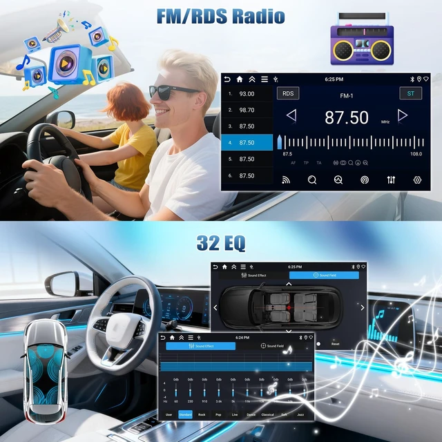 Alt view image 4 of 5 - Android 15 4G+64G Car Stereo for Toyota Camry 2012 2013 2014
