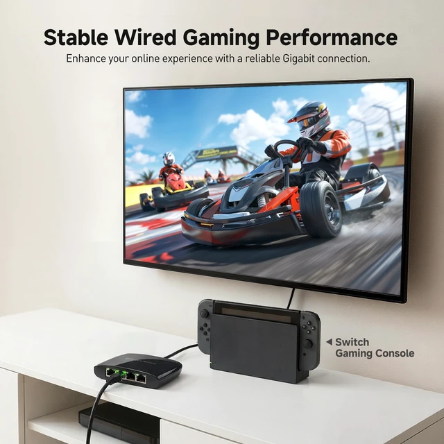 Alt view image 4 of 5 - Cable Matters USB to 4-Port Gigabit Ethernet Switch, USB Ethernet Splitter
