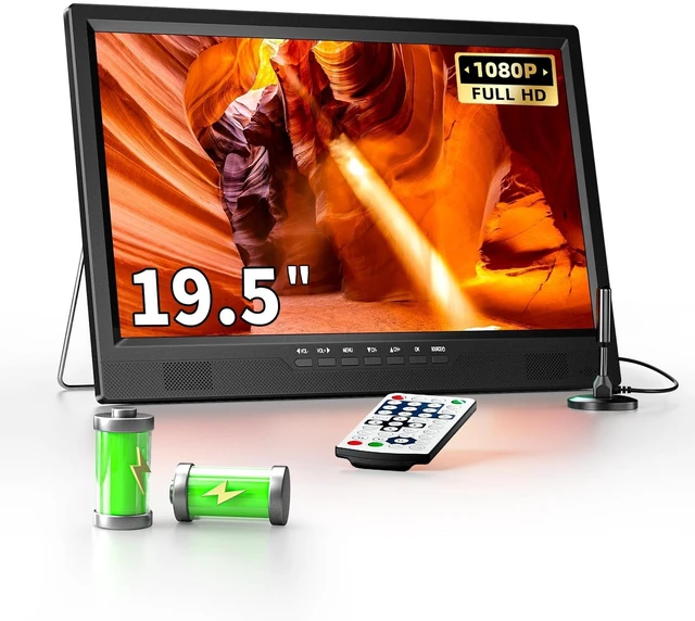 Main image of NORTHING 19.5" Portable TV with Antenna, 8000mAH Built-in Power Operated TV