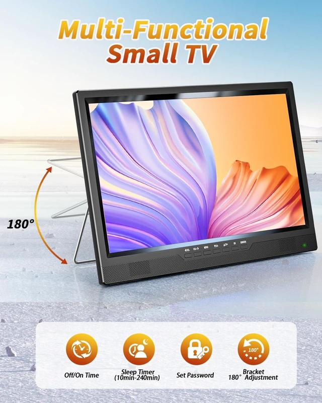 Alt view image 5 of 5 - NORTHING 19.5" Portable TV with Antenna, 8000mAH Built-in Power Operated TV