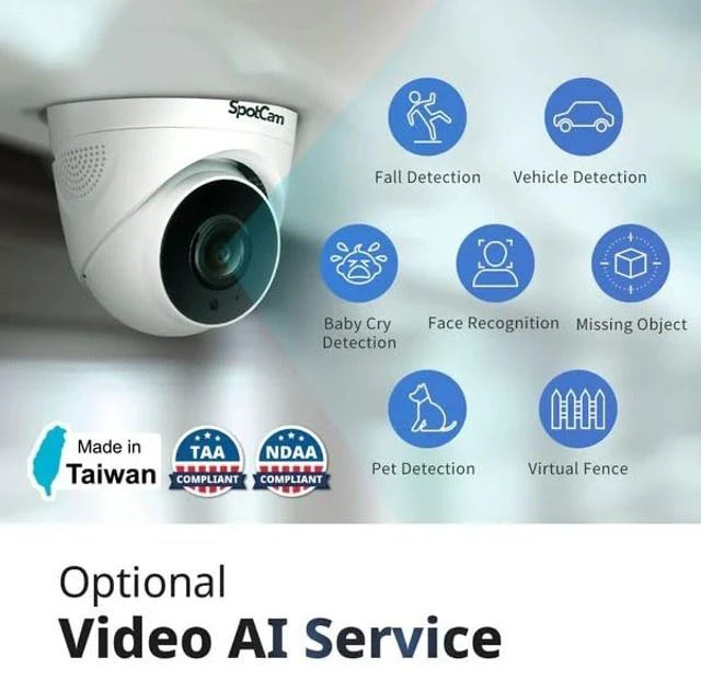 Alt view image 4 of 5 - SpotCam Indoor Ai Smart Camera Pro