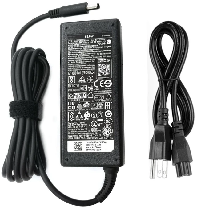 Main image of Original HA65NS5-00 A065R073L 65W Laptop AC Adapter Charger Compatible with Dell 19.5V 3.34A LA65NS2-01 DA65NM111-00 DA65PM191 Power Supply