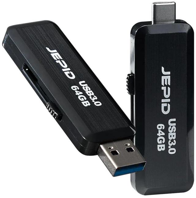 Main image of JEPID USB Flash Drive USB 3.0 Memory Stick with High-Speed Data Transfer, Thumb Drive for PC, Mac, Laptop, Car, and More (64.0, GB)