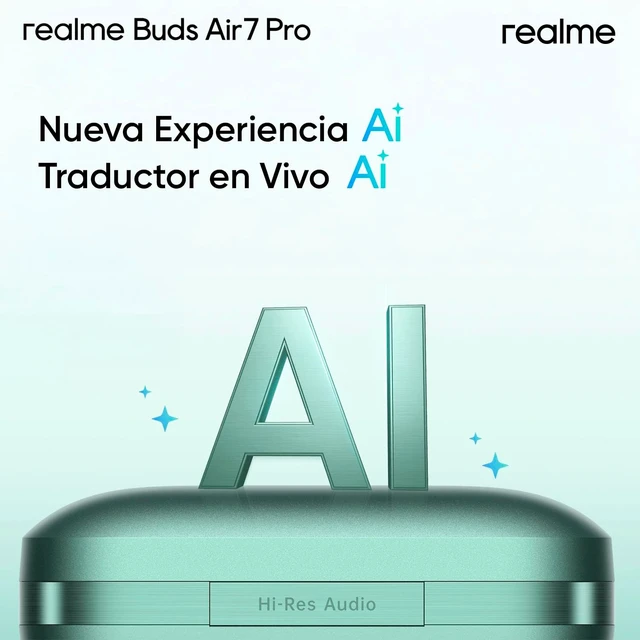 Alt view image 3 of 5 - realme Buds Air 7 Pro with Ai Live Translation, 11mm+6mm Dual-dac Driver, 48 Hrs Playtime, 53 dB ANC, LHDC, 45Ms Low Latency, 360 Spatial Audio, IP55 Dust & Water Resistant, BT 5.4 - (Grey)