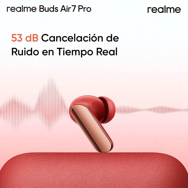 Alt view image 5 of 5 - realme Buds Air 7 Pro with Ai Live Translation, 11mm+6mm Dual-dac Driver, 48 Hrs Playtime, 53 dB ANC, LHDC, 45Ms Low Latency, 360 Spatial Audio, IP55 Dust & Water Resistant, BT 5.4 - (Grey)