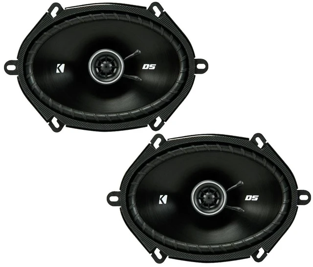 Main image of KICKER DSC680 6x8-Inch (160x200mm) Coaxial Speakers, 4-Ohm (Pair)
