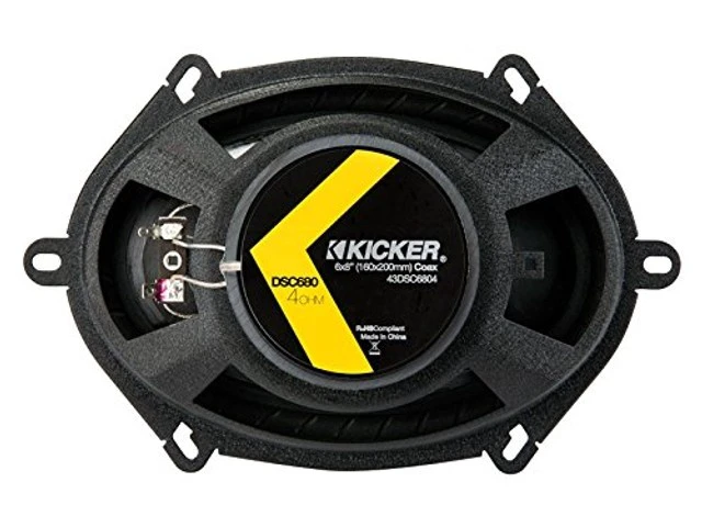 Alt view image 4 of 5 - KICKER DSC680 6x8-Inch (160x200mm) Coaxial Speakers, 4-Ohm (Pair)