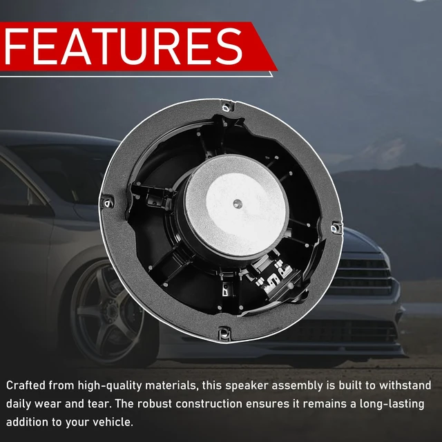 Alt view image 4 of 5 - Motarithl Front Door Speaker Assembly 6 Inch Compatible with Volkswagen